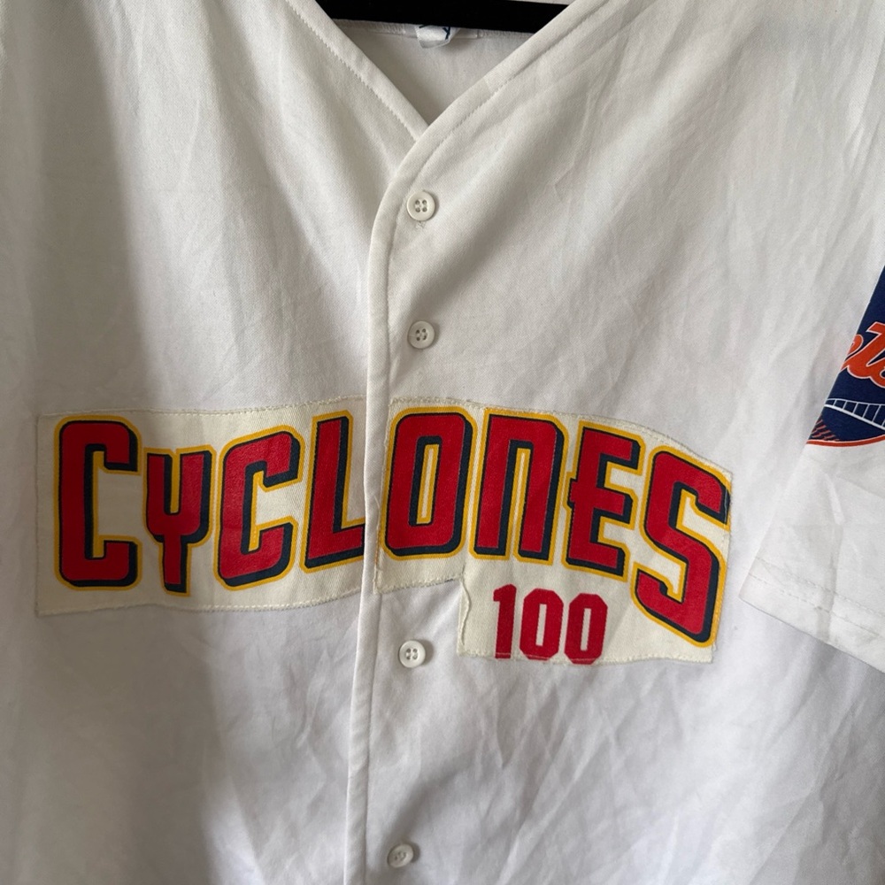Men’s Brooklyn Cyclones 2007 Gargiulo’s Italian 100th Anniv. White Jersey Sz XL - Picture 2 of 5